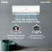 Air Conditioner: Haier 1.5 Ton 4 Star, WiFi, Inverter Split AC (Copper, Convertible 7 in 1 Cooling Modes, Antibacterial Filter, 2023 Model, HSU18K-PYFR4BE1-INV, White)